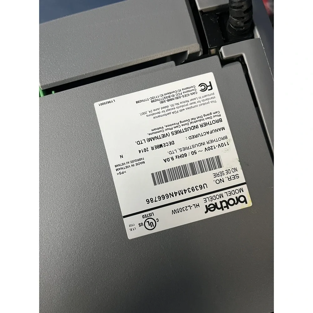 Brother HL-L2305W Mono Wireless Duplex Laser Printer UNTESTED - ONLY 2493 PAGES